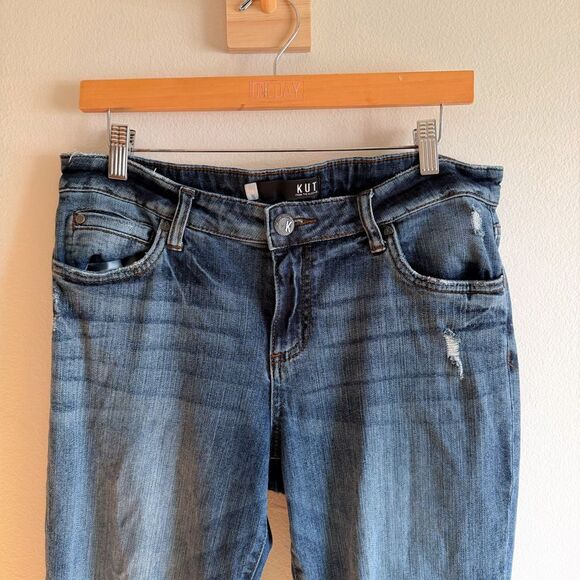 Kut From the Kloth Catherine Boyfriend Mid Rise Jeans Size 10 - Picture 4 of 7